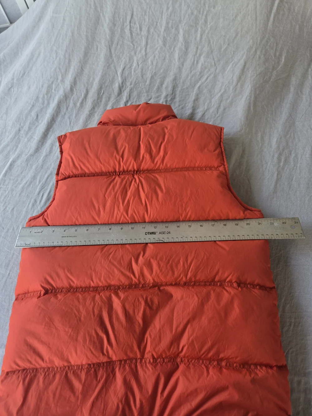 Kids Orange Puffer Vest - Lightweight Warmth